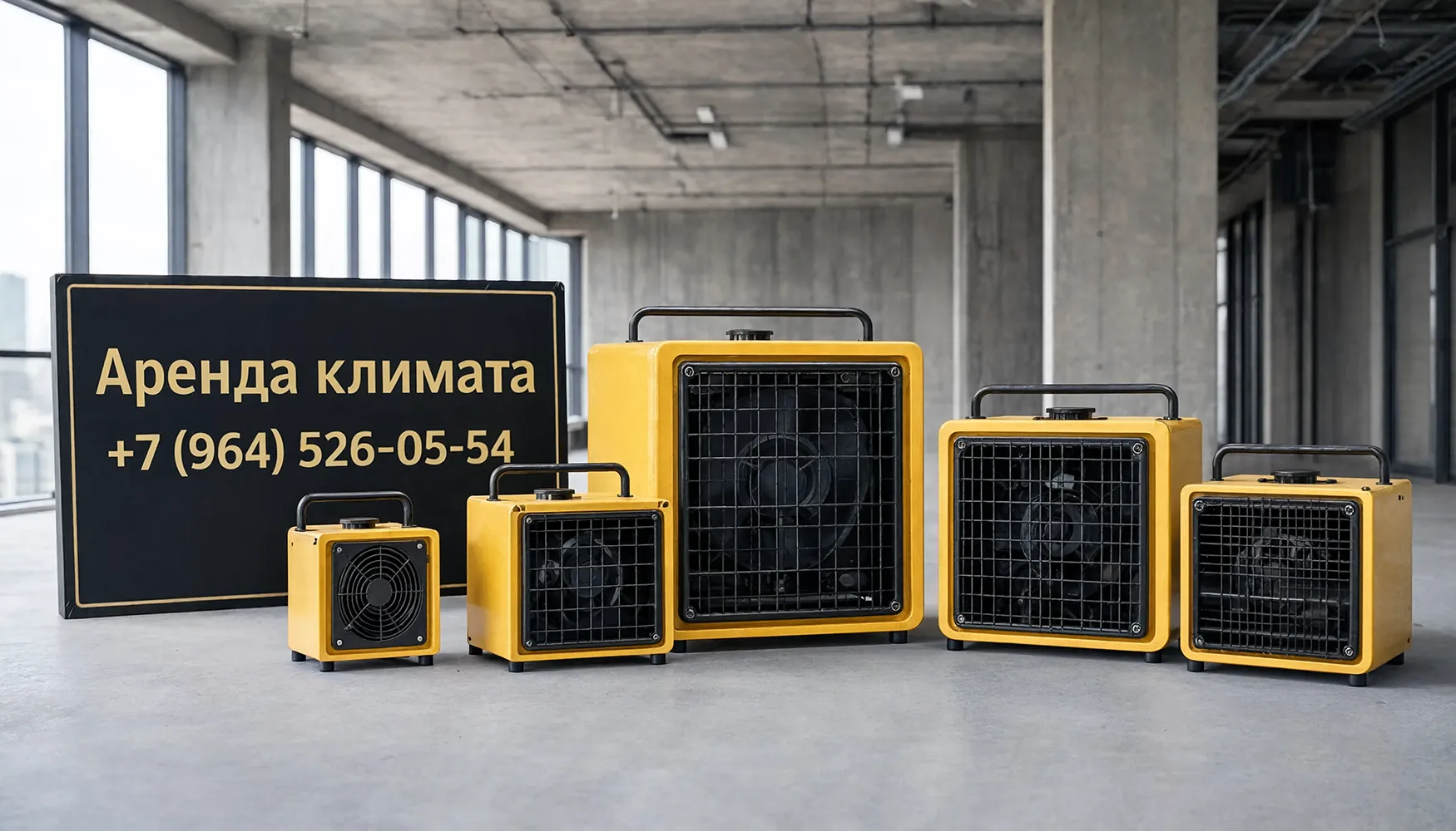 Электрические, газовые тепловые пушки в аренду