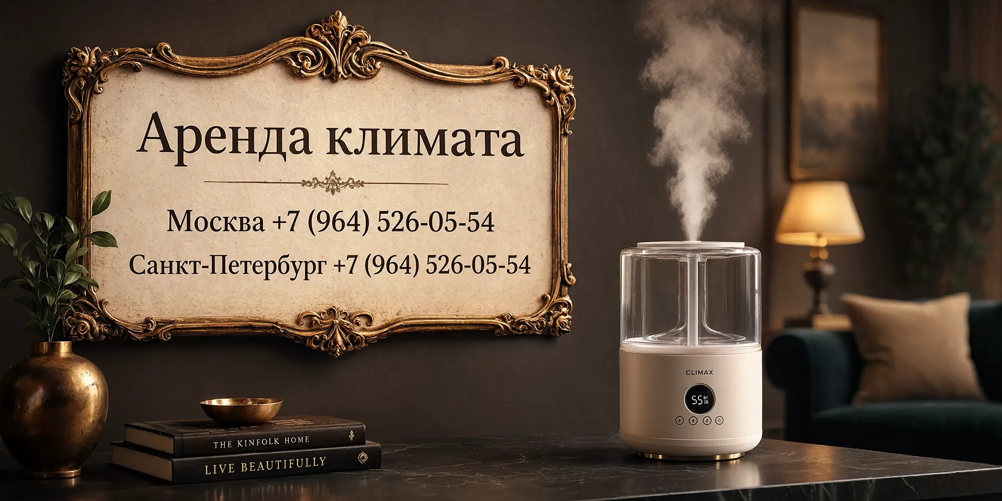 Увлажнители воздуха в аренду, прокат